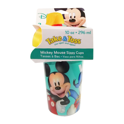 The First Years Disney Mickey Mouse TT 10oz Sippy Cups with Cap 3pk